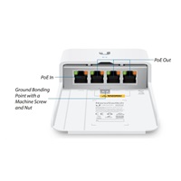 UBNT NanoSwitch [4x Gigabit, pasívny PoE passthrough]