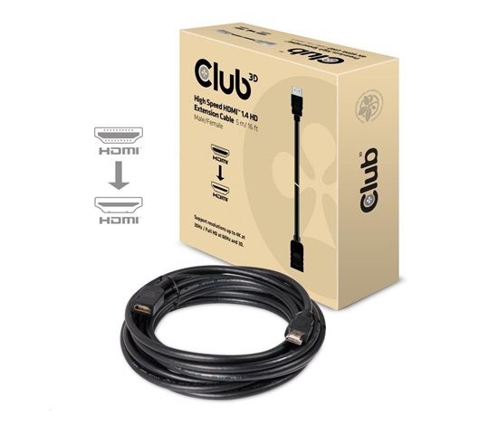 Predlžovací kábel HDMI Club3D 1.4, 5m