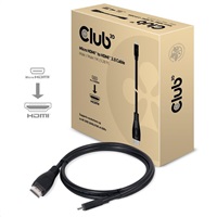 Club3D Micro HDMI na HDMI 2.0 4K60Hz UHD, (M/M), 1m