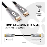 Kábel HDMI Club3D 2.0, vysoká rýchlosť 4K60Hz UHD (M/M), 5 m