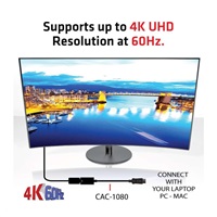 Club3D Active DisplayPort adaptér 1.4 na HDMI 2.0b, HDR, 19cm