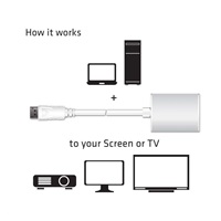 Adaptér Club3D Active DisplayPort na VGA (M/F), 25 cm