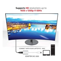Adaptér Club3D Active DisplayPort na VGA (M/F), 25 cm