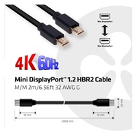 Club3D Mini DisplayPort kábel 1.2 4K60Hz UHD HBR2 (M/M), 2 m
