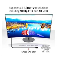 Club3D Mini DisplayPort kábel 1.2 4K60Hz UHD HBR2 (M/M), 2 m