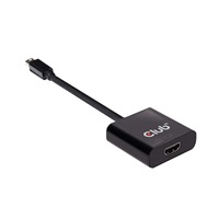 Club3D Adaptér aktívny mini DisplayPort 1.2 na HDMI 2.0 4K60Hz UHD, (M/F), 20 cm