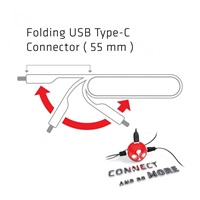 Club3D Dokovací stanice USB-C 3v1, 1xVGA, 1xUSB-C, 1xUSB, černá