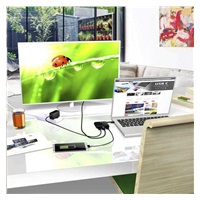 Club3D Dokovací stanice USB-C 3v1, 1xVGA, 1xUSB-C, 1xUSB, černá