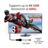 Aktívny USB adaptér Club3D 3.1 Typ C na HDMI 2.0 UHD 4K60Hz HDR, 17 cm