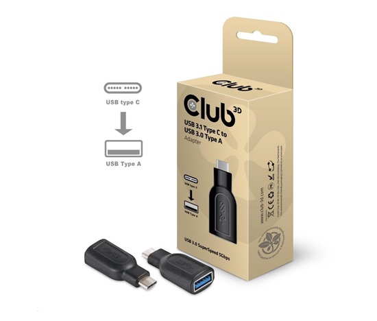 Club3D Redukcia USB 3.1 Type-C na USB 3.0 Typ A (M/Ž)