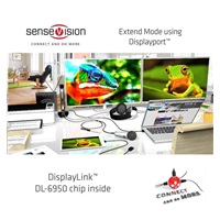 Club3D USB-A nebo USB-C Dual Display 4K60Hz Dokovacia stanica (6x USB 3.0/2x DP/Ethernet/USB-B/2x audio)