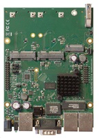 MikroTik RouterBOARD RBM33G, dvojjadrový 880MHz, 256MB DDR3, 3x GLAN, 2x mini-PCIe, 2xSIM slot, 1xM.2, USB, RS232, vrátane. L4