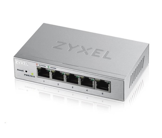 Zyxel GS1200-5 5-portový gigabitový webový inteligentný prepínač