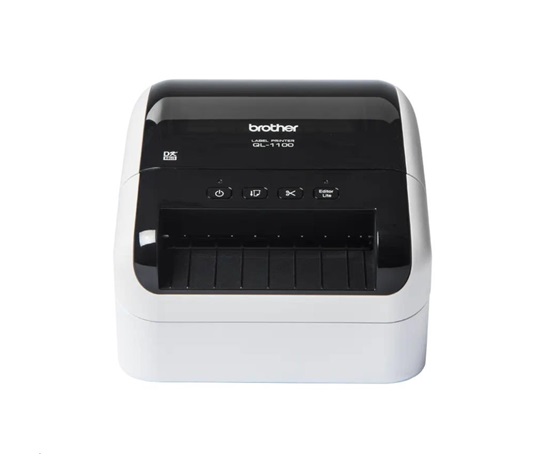 Tlačiareň štítkov BROTHER QL-1110 - 101,6 mm, termálna, USB, WIFI, BT, LAN, profesionálna tlačiareň štítkov