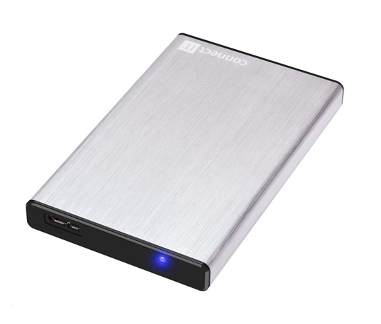 Externý box CONNECT IT LITE pre HDD 2,5" SATA, USB 3.0 striebra