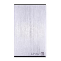 Externý box CONNECT IT LITE pre HDD 2,5" SATA, USB 3.0 striebra