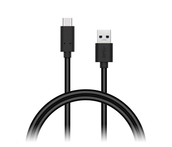 CONNECT IT Wirez USB-C (typ C) -> USB-A, USB 3.1 Gen 1, čierna, 0,5 m