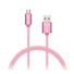 CONNECT IT Wirez Premium Metallic micro USB - USB, ružové zlato, 1 m