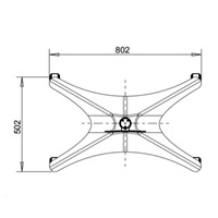 Špičkový stojan na televizory a monitory 19-46", nosnost 30kg, OMB Marco Polo -  držák