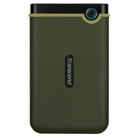 Externý pevný disk TRANSCEND 2,5" USB 3.1 StoreJet 25M3G, Slim, 2 TB, čierny (SATA, gumené puzdro, proti nárazom)