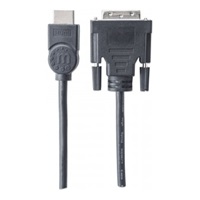 MANHATTAN HDMI samec na DVI-D 24+1 samec, dvojlinkové prepojenie, čierna farba, 1,8 m