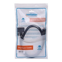 MANHATTAN HDMI samec na DVI-D 24+1 samec, dvojlinkové prepojenie, čierna farba, 1,8 m