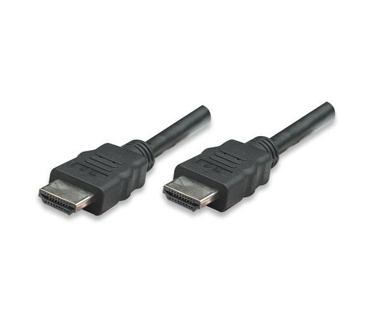 MANHATTAN HDMI kábel s Ethernetom, HEC, ARC, 3D, 4K, tienený, 1 m, čierny