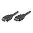 MANHATTAN HDMI kábel s Ethernetom, HEC, ARC, 3D, 4K, tienený, 3 m, čierny