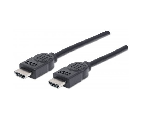 MANHATTAN kábel High Speed HDMI 4K, 3D, samec na samca, tienený, čierny, 5 m