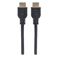 MANHATTAN Nástenný vysokorýchlostný kábel CL3 HDMI s Ethernetom, HEC, ARC, 3D, 4K, tienený, 10 m, čierny