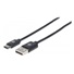MANHATTAN kábel Hi-Speed USB-C, C Male / A Male, 2 m, čierny