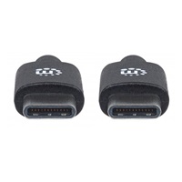 MANHATTAN Hi-Speed USB-C kábel, Type-C Male to Type-C Male, 2 m, čierny