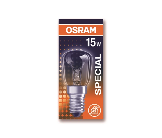 OSRAM vláknová žárovka do ledničky   230V 15W  E14 noDIM E Sklo čiré 90lm 2700K 1000h (krabička 1ks)