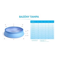 Marimex Tampa bazén 3,66x0,91 m bez příslušenství - motiv RATAN