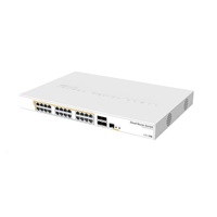 MikroTik Cloud Router Switch CRS328-24P-4S+RM, 800MHz CPU,512MB RAM, 24xLAN, 4xSFP+ slot, vrátane. L5