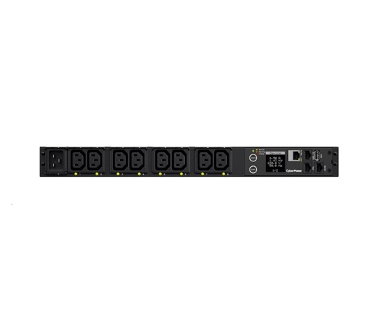 CyberPower Rack PDU, prepínaná, 1U, 16A, (8)C13, IEC-320 C20