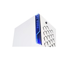 Skriňa IN WIN 101 White, Midi Tower, priehľadná strana, bez zdroja napájania