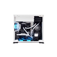 Skriňa IN WIN 101 White, Midi Tower, priehľadná strana, bez zdroja napájania