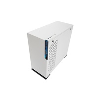 Skriňa IN WIN 101C White, Midi Tower, priehľadná strana, bez zdroja napájania