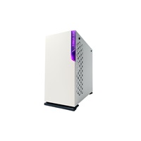 Skriňa IN WIN 101C White, Midi Tower, priehľadná strana, bez zdroja napájania