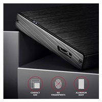 AXAGON EE25-XA6, USB 5Gbps - SATA 6G, 2.5" kovový ALINE box