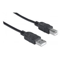 MANHATTAN USB kábel 2.0 Kábel A-B 1,8 m, čierny