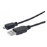MANHATTAN Pripojovací kábel USB 2.0 A samec / Micro-B samec, 0.5 m, čierna