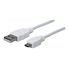 MANHATTAN Pripojovací kábel USB 2.0 A samec / Micro-B samec, 1 m, biely